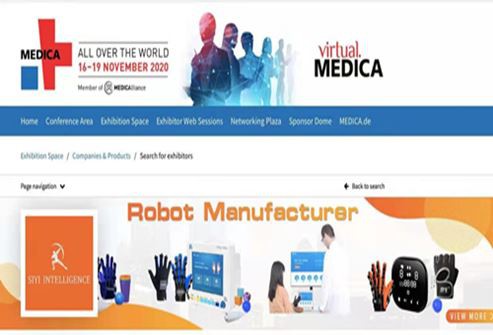 Medica udstilling Tyskland Si Yi hånd funktionel rehabilitering robot