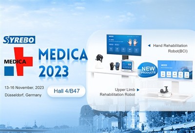 Syrebo nye rehabiliteringsrobotter vil debutere på MEDICA 2023